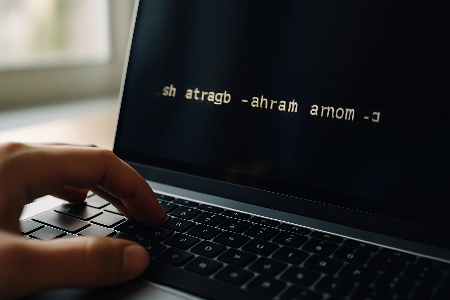 Exécution d’un script dans un terminal avec plusieurs arguments, dont un argument entouré de guillemets pour conserver des espaces.