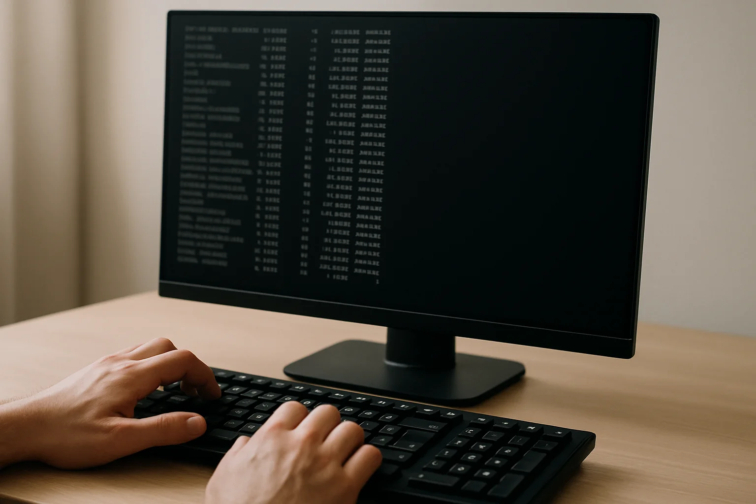 Un écran de terminal et un clavier pendant l’arrêt propre d’un processus sur un système Linux.