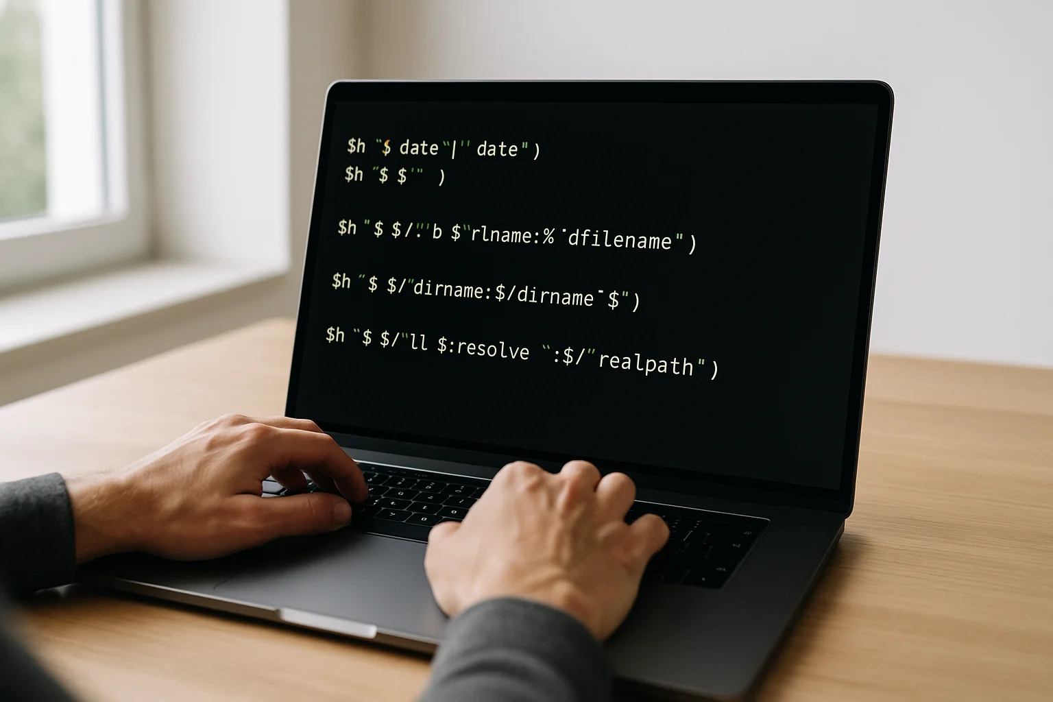 Maîtriser les substitutions de commandes en Bash avec date, basename, dirname et realpath